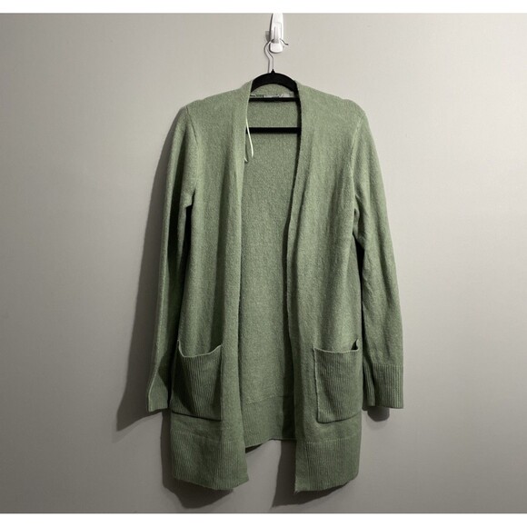 Marled by Reunited Size M Green Marled Cardigan Soft Touch Knit Cool-Weather Wea - Picture 1 of 12
